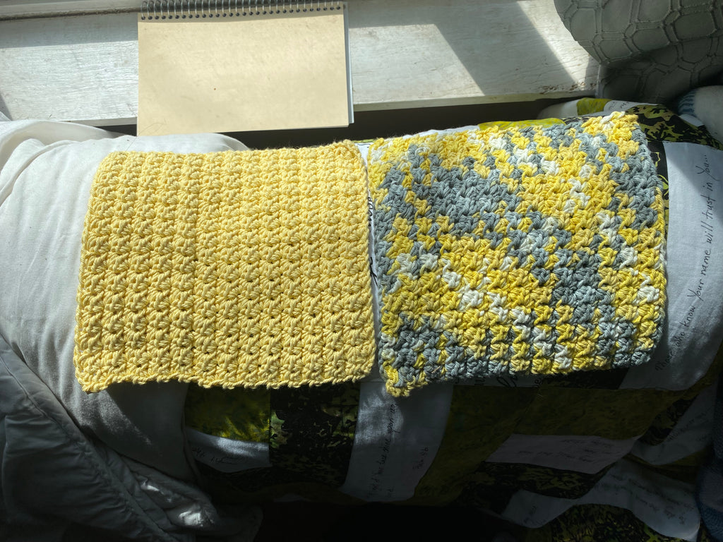 Handmade Crochet Dish Cloth Set – 100% Cotton