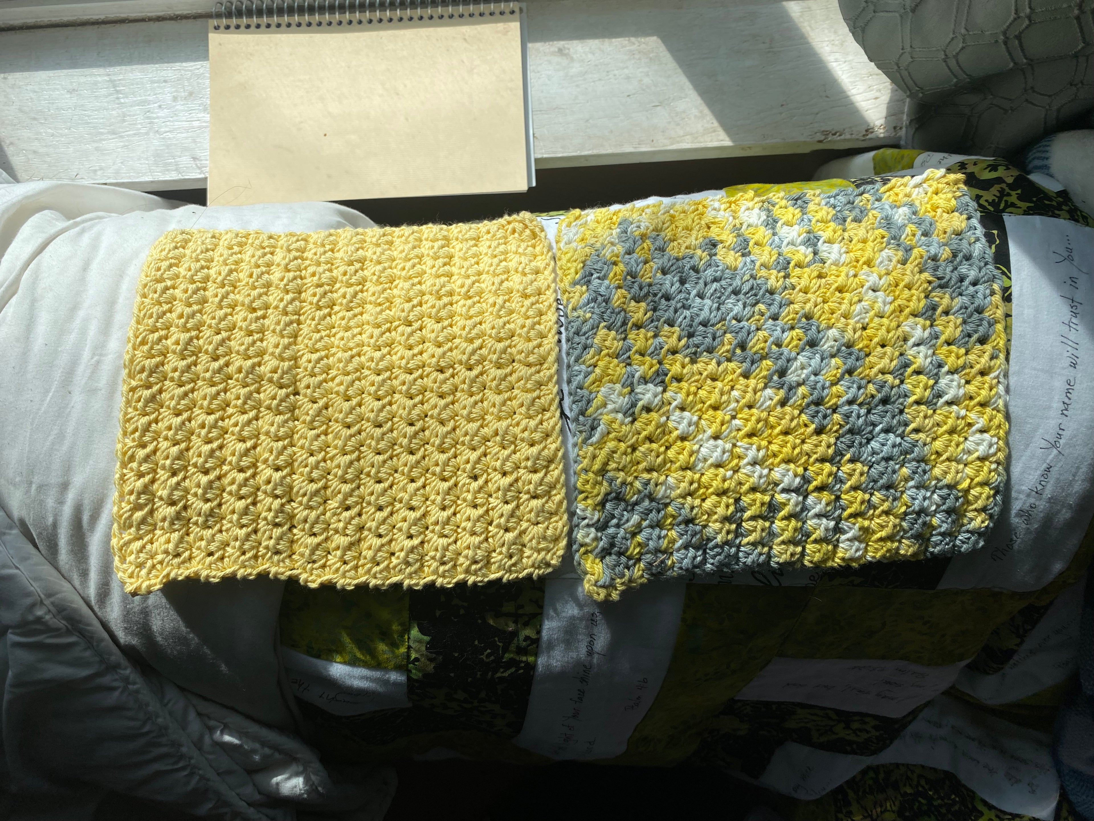 Handmade Crochet Dish Cloth Set – 100% Cotton